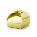 Schachtel mini Box Faltbox Geschenkebox gold