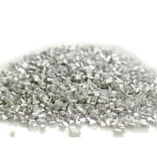 Farbzucker Glimmer Zucker -  Silber 100 g