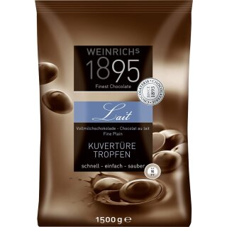 Weinrich Callets Vollmilch Schokolade 36% 1,5 kg Beutel