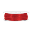 Dekoband Geschenkband Schleifenband 3mm, 50 M Rolle - Rot