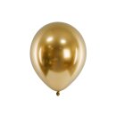 50 Glänzende Ballons Rund Gold Party - 30 cm