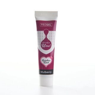 Rainbow Dust ProGel Mulberry ( Wine Red ) 25 ml Gelfarbe Lebensmittelfarbe
