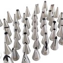 52 tlg Spritztüllen Set Edelstahl inkl. Blumennagel Vintagecake