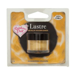 Rainbow Dust edible Lustre alle Farben LUSTRE METALLIC GOLDEN SANDS RETAIL