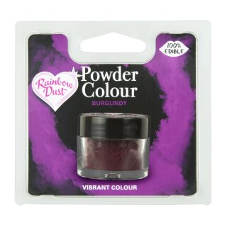 Puderfarbe Plain and Simple Lebensmittelfarbe POWDER COLOUR BURGUNDY RETAIL