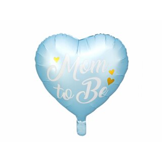 Folien Ballon Mom to Be 35 cm - Blue 