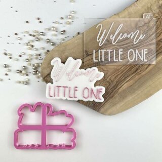 2 Set Cookie Cutter & Embosser Welcome little One 