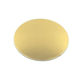 Cake Board Card ø 20 cm GOLD rund 3 mm