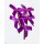 Schleife mit Clipverschluß -  Purple - 100 Stück (2 Tüten)