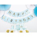 Banner Happy Birthday 15 x 175 cm - Hellblau 