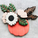 Set Cookie Cutter & Embosser Pumpkin Flower Set...
