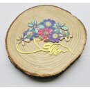 Cake Topper Line Art Silhouette - Flower