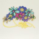 Cake Topper Line Art Silhouette - Flower