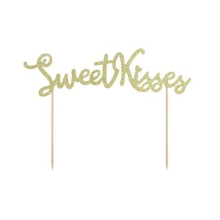 Cake Topper Valentinstag - Sweet Kisses