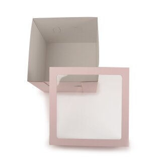 Tortenkarton Cake Box 25,4 x 25,4 x 30,5 cm - Rosa 