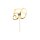 Cake Topper Zahl 50 gold