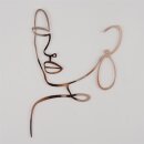Cake Topper Line Art Silhouette - Woman - Rose