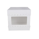 3in1 Tortenkarton Cake Box 20,3 x 20,3 x 20,3 cm -White...