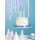 Gedrehte Geburtstags-Kerzen pastell 8,5 cm - 6 Stück