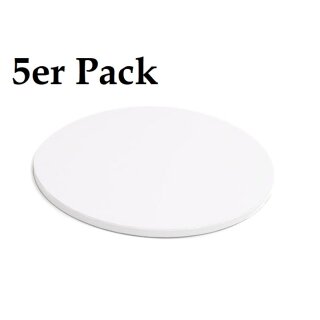 5 Stk. Cake Drum ø 33 cm (13 inch), 12 mm WHITE