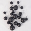 Ballons Bubbles Topper Einstecker 4 Stk. - Silk Black