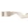 Dekoband Geschenkband Schleifenband 25mm, 25 M Rolle - Off White
