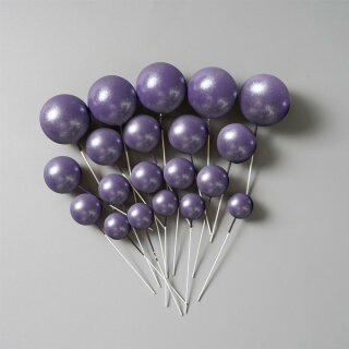 Ballons Bubbles Einstecker 20 Stk. - Pearl Lila