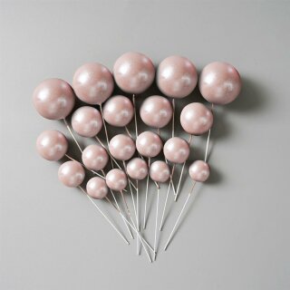 Ballons Bubbles Einstecker 20 Stk. - Pearl Rosa