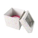 Tortenkarton Cake Box Party 25,4 x 25,4 x 25,4 cm Konfetti