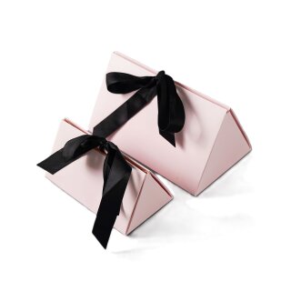 Geschenkbox Giftbox Patisserie Rosa mit Band - 12,7 x 7 x 7 cm