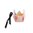 Geschenkbox Giftbox Patisserie Rosa mit Band - 12,7 x 7 x 7 cm