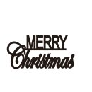 Cake Topper Acryl Gold 7 cm "Merry Christmas" -...