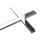 Cake Topper Acryl Silber 12 x 7 cm - Kreuz