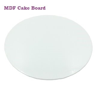 Cake Board Card ø 25 cm Weiß 3 mm - MDF