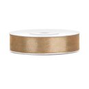 Dekoband Geschenkband Schleifenband 12mm, 25 M Rolle - Gold