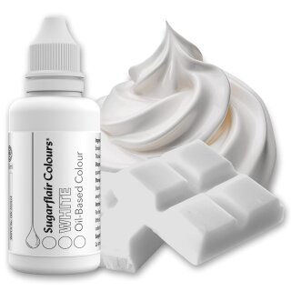 Sugarflair Lebensmittelfarbe Pastell Mixer Weiß auf Ölbasis 30 ml