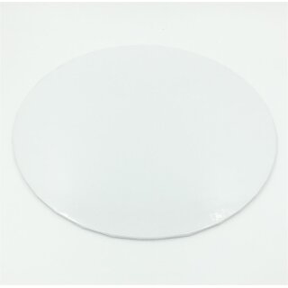 5 Stk Cake Board Card ø rund 3mm 25 cm Weiß umgeschlagen