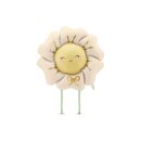 Folienballon Blume 104 x 104 cm - Hellbeige