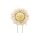 Folienballon Blume 104 x 104 cm - Hellbeige