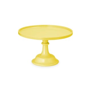 Tortenständer 24 cm H 14,5 cm - Gelb