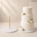 Cake Board mit Loch ø 30,5 cm (12 inch) WHITE