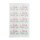 Transfer Spruch-Labels -  Thank You (Green + Fkowers)