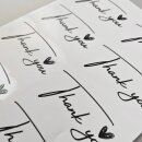 Transfer Spruch-Labels -  Thank you