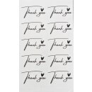 Transfer Spruch-Labels -  Thank you