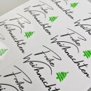 Transfer Spruch-Labels -  Frohe Weihnachten