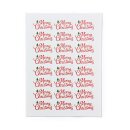 Transfer Spruch-Labels -  Merry Christmas