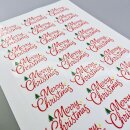 Transfer Spruch-Labels -  Merry Christmas