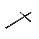 Cake Topper Kreuz schmal - Schwarz