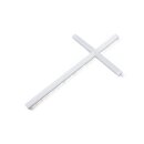 Cake Topper Kreuz schmal - Milky White