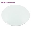 Cake Board Card ø 28 cm Weiß 3 mm - MDF